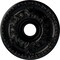 Ekena Millwork Granada Ceiling Medallion (Fits Canopies up to 6 5/8"), 18"OD x 3 1/2"ID x 2 1/2"P, Jet Black CM18GABLF - alternate 1